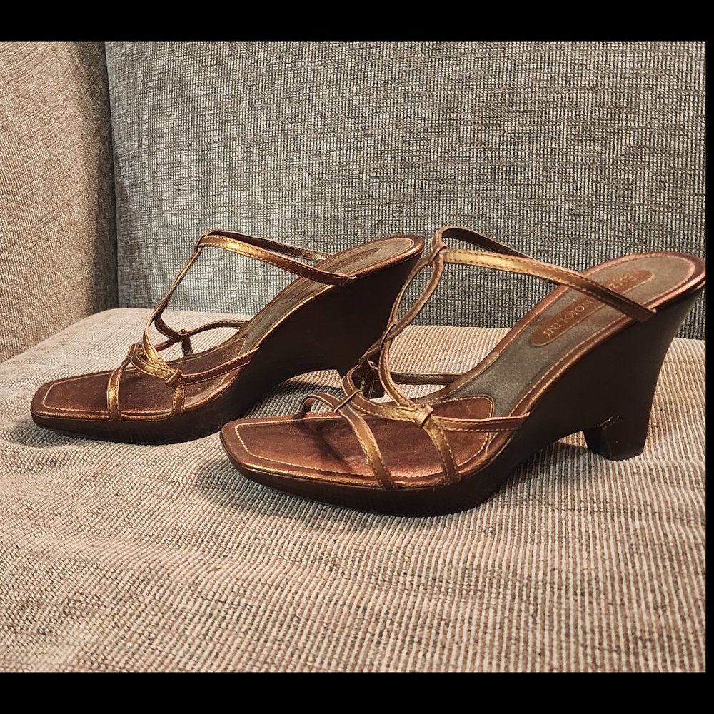 Enzo Angiolini Wedge Heel Sandal - Size 8